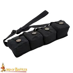 Adventurer bag Eldric, black - Celtic Webmerchant