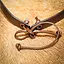 Couronne en cuir Finwe, marron - Celtic Webmerchant