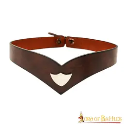 Leather crown Finwe, brown - Celtic Webmerchant