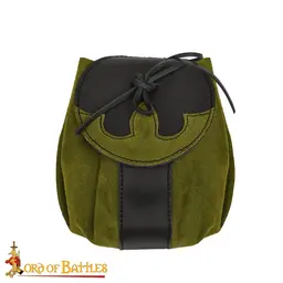 Leather bag Barbarian, green - Celtic Webmerchant