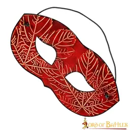 Leren masker Nessa, rood - Celtic Webmerchant