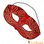 Leather mask Nessa, red - Celtic Webmerchant