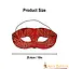 Leren masker Nessa, rood - Celtic Webmerchant