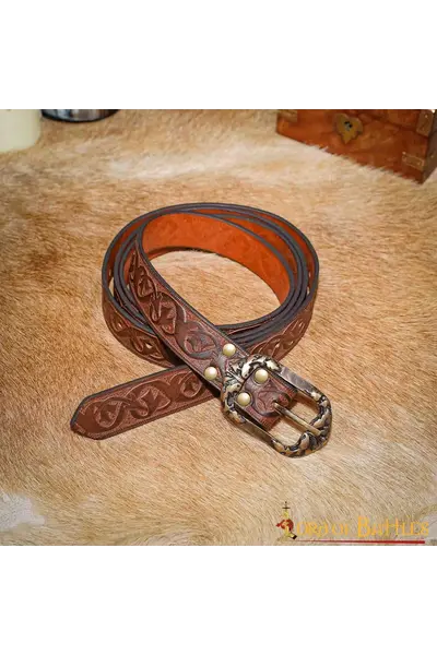 Läderbälte tinuviel, brun - Celtic Webmerchant