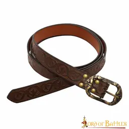 Leather belt Tinuviel, brown - Celtic Webmerchant