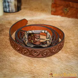 Ceinture en cuir Tinuviel, marron - Celtic Webmerchant