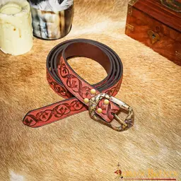 Ceinture en cuir Tinuviel, marron - Celtic Webmerchant