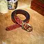 Ceinture en cuir Tinuviel, rouge - Celtic Webmerchant