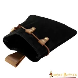 Middeleeuwse buidel Amelyn, zwart - Celtic Webmerchant