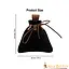Mittelalterlicher Beutel Amelyn, Schwarz - Celtic Webmerchant
