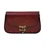 Bolso de cuero con cruz celta, rojo - Celtic Webmerchant