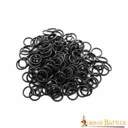 1kg chainmail rings, butted, black 10 mm - Celtic Webmerchant