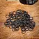 Lord of Battles 1 kg Kettenhemdringe, unvernietete, schwarz, 10 mm - Celtic Webmerchant