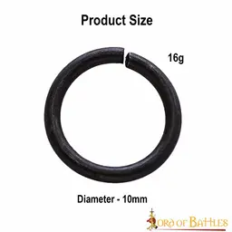 1kg maliënkolderringen, gegalvaniseerd, stomp 10 mm - Celtic Webmerchant