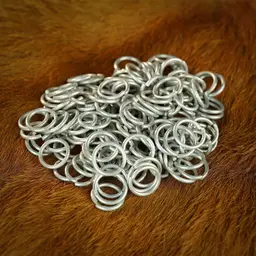 1kg chainmail rings, galvanized, butted 10 mm - Celtic Webmerchant