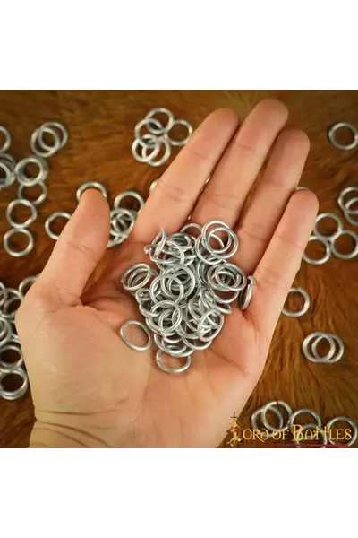 1kg chainmail rings, galvanized, butted 10 mm - Celtic Webmerchant