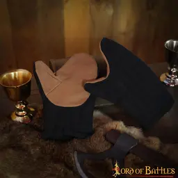 Wyściełane rękawiczki do rekonstrukcji, czarny - Celtic Webmerchant