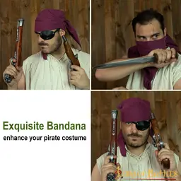 Piraten bandana, bordeaux - Celtic Webmerchant