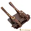 Leather diary holder for belt, brown - Celtic Webmerchant