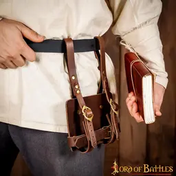 Porte-journal en cuir pour ceinture, marron - Celtic Webmerchant