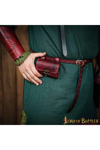 Borsa di pozione magica con 4 bottiglie, rosso - Celtic Webmerchant
