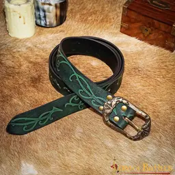 Cintura in pelle aranel, verde - Celtic Webmerchant