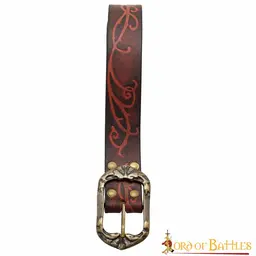 Ceinture en cuir Aranel, rouge - Celtic Webmerchant