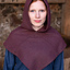 Chaperon herringbone motif Knud, burgundy grey - Celtic Webmerchant