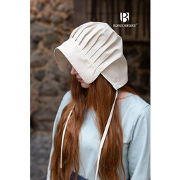 Bonnet médiéval Emma, naturel - Celtic Webmerchant