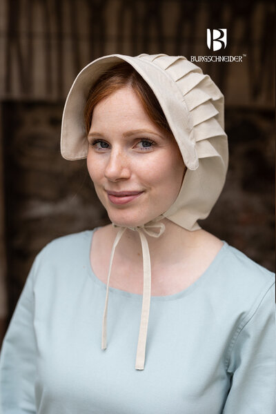 Medieval bonnet Emma, natural - Celtic Webmerchant