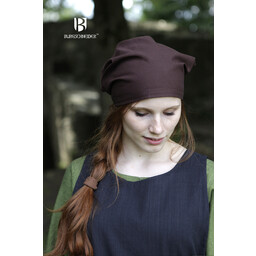 Coiffe (foulard) Viking Marianne, ensemble de 2 (naturel & marron) - Celtic Webmerchant