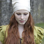 Viking headkerchief Marianne, set of 2 (natural & brown) - Celtic Webmerchant