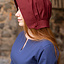 Cappello medievale Helga, Borgogna - Celtic Webmerchant