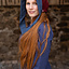 Medieval cap Dagmar, blue-burgundy - Celtic Webmerchant