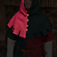 Cowl Dangereuse, right side, red - Celtic Webmerchant