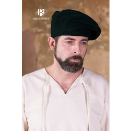 Beret Harald wool, black - Celtic Webmerchant