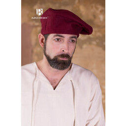 Beret Harald wool, red - Celtic Webmerchant