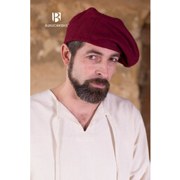 Beret Harald wool, red - Celtic Webmerchant