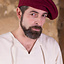 Beret Harald wool, red - Celtic Webmerchant