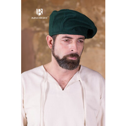 Beret Harald wool, green - Celtic Webmerchant