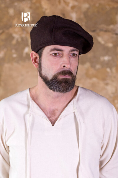 Beret Harald wool, brown - Celtic Webmerchant
