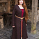 Burgschneider Birka cloak Aslaug wool, brown - Celtic Webmerchant