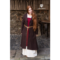 Birka cloak Aslaug wool, brown - Celtic Webmerchant