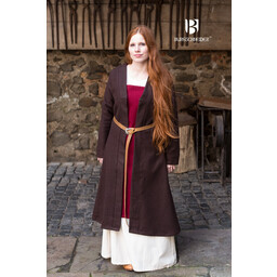 Birka cloak Aslaug wool, brown - Celtic Webmerchant