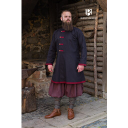 Cappotto vichingo Rusvik Jakub, nero/bordeaux - Celtic Webmerchant