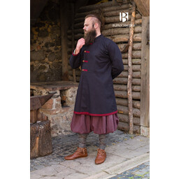 Rusvik Viking coat Jakub, black/burgundy - Celtic Webmerchant