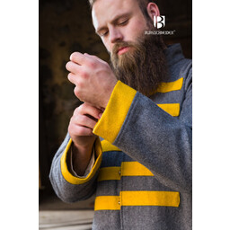 Cappotto vichingo Rusvik Bartosz, giallo/grigio - Celtic Webmerchant