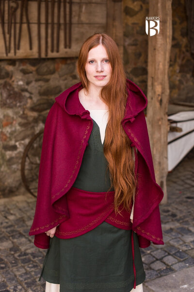 Cape Affra uld, rød - Celtic Webmerchant
