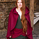 Burgschneider Cape Embra laine, rouge - Celtic Webmerchant