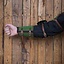 15th century steel-leather arm guards, green - Celtic Webmerchant